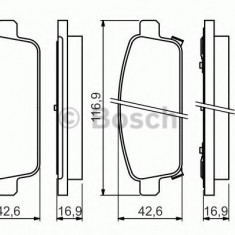 Set placute frana,frana disc OPEL ASTRA J Sports Tourer (2010 - 2016) BOSCH 0 986 494 634