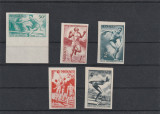 Monaco 1948-Sport,Jocurile Olimpice Londra,serie 5 valori nedantelate