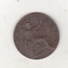 bnk mnd Marea Britanie Anglia farthing 1919