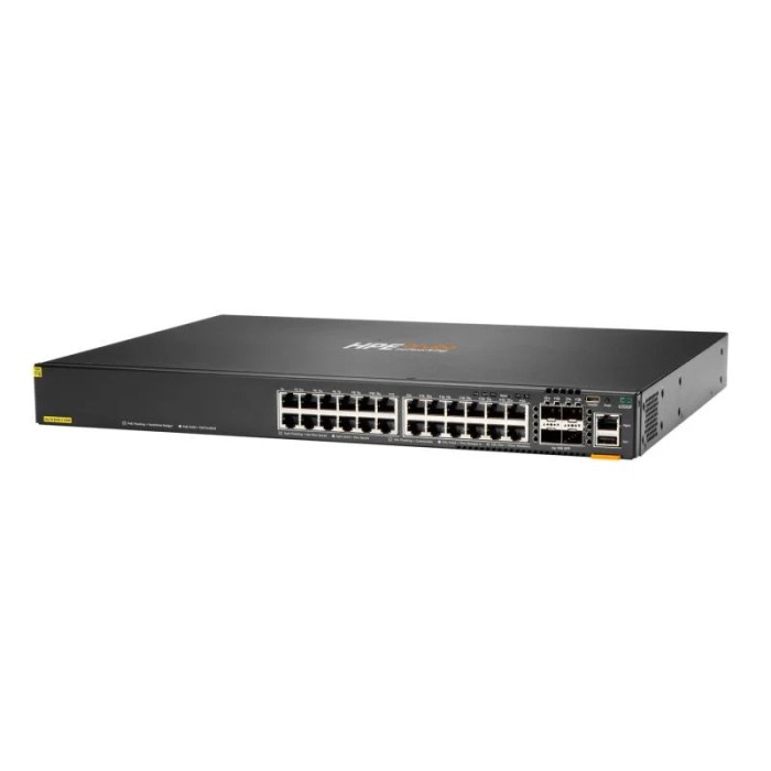 HPE Aruba Networking CX 6200F 24G Class4 PoE 4SFP+ 370W
