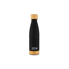 Sticla termoizolanta bambus calatorii Nava 500 ml negru,