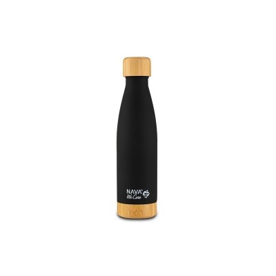 Sticla termoizolanta bambus calatorii Nava 500 ml negru, foto