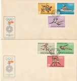 Romania 1972 - FDC , Sport, Jocurile Olimpice MUNCHEN, Preolimpiada