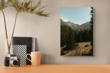 Tablou Canvas pe motivul Munților Nevăzuți &icirc;n Zare, 26 x 39 cm, CMCLASS