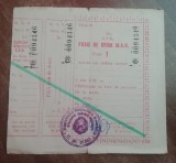 QW13 10 - militar - comunism - foaie drum CFR pentru militari - clasa I