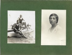 A3959N Octavian Goga și Veturia Goga, 1926, lot de 2 fotografii