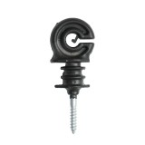 Izolator inelar PP ECO negru mat pentru fir de gard electric Breckner Germany