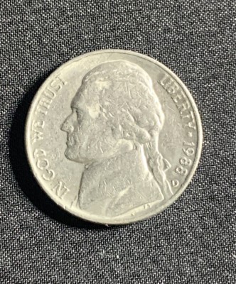 Moneda five cents 1988 USA foto