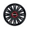 Set 4 capace roti Negre Cu Inel Rosu Active R14 Compatibil Cu Daewoo