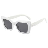 Ochelari de soare pentru femei, 5277, white / gray