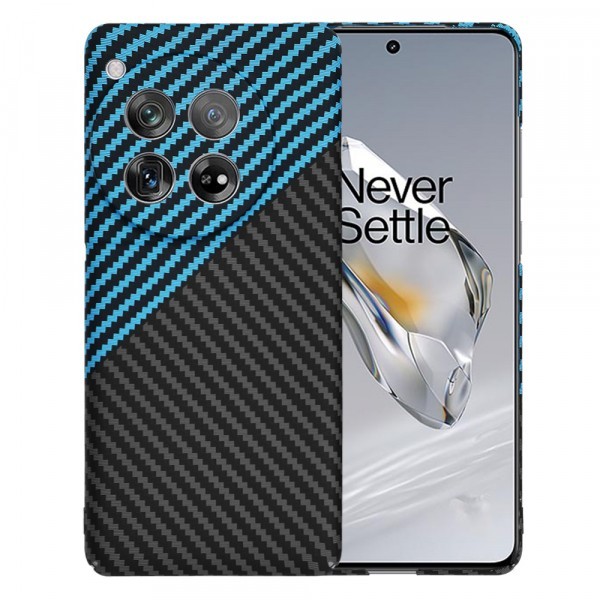 Husa pentru OnePlus 12, Techsuit, Carbonite FiberShell, Albastra