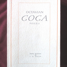 "POEZII", Octavian Goga, 1963. Editie ingrijita de I. D. Balan