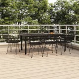 VidaXL Set mobilier de grădină, 9 piese, poliratan