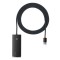 Hub USB Baseus Lite, 4 x USB-A 3.0 - 1 x USB-C, 2m, Negru WKQX030201