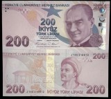 TURCIA 200 LIRE 2009 ( 2024/2025 ) prefix J , UNC [1] P- NEW , necirculata