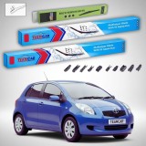 Cumpara ieftin Ștergătoare Toyota Yaris P9 Hatchback 2005-2011 | Set Față și Spate Flat Premium &ndash; TeamCar&reg;