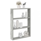 vidaXL Raft de perete, gri beton, 43x9x60 cm, lemn prelucrat 860052