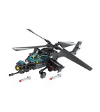 Set de construit din blocuri, model ELICOPTER DE LUPTA din 203 piese, Oem