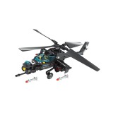 Set de construit din blocuri, model ELICOPTER DE LUPTA din 203 piese