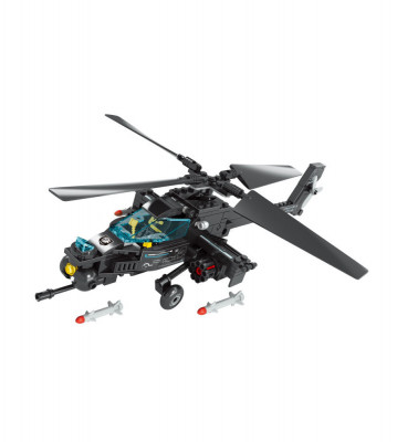 Set de construit din blocuri, model ELICOPTER DE LUPTA din 203 piese foto
