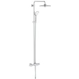 Sistem cada dus fix si mobil, cu baterie termostatata, crom, Grohe Euphoria System 260