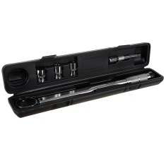 Cheie dinamometrica multifunctionala cu clichet, cuplu reglabil 28, 210 Nm, otel-crom, 1 2 inch, 3 capete 17 19 21 mm, lungime 47 cm