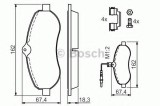 Set placute frana,frana disc PEUGEOT EXPERT Tepee (VF3V) (2007 - 2016) BOSCH 0 986 494 163