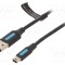 Cablu USB 2.0 VENTION A la B mini 0,5m negru