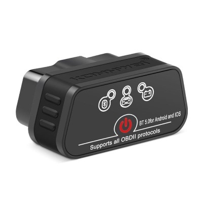 Diagnoza auto OBD2 KONNWEI KW901, Bluetooth 5.0, Buton ON-OFF, compatibil Android iOS, ELM 327 OBDII, Negru foto