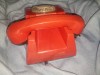 Telefon vechi cu disc Romanesc ROSU.Telefon de colectie Rosu cu disc,netestat,Telefon retro clasic de colectie