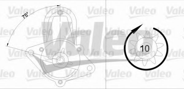 Starter DAEWOO NUBIRA Limuzina (KLAJ) (1997 - 2016) VALEO 458228