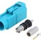 Conector soclu Fakra verde drept