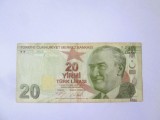 Turcia 20 Lirasi/Lire 2009,bancnota din imagini la cel mai mic preț