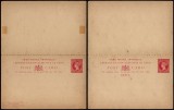 Leeward Islands - Old Postal stationery + Reply UNUSED DB.193