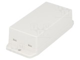 Carcasă universală ABS albă 45,6x90x27,5mm