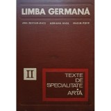 Ana Zeitler Ratz - Limba germana, vol. II - Texte de specialitate, arta (Editia: 1968)