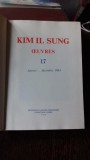 Kim Il Sung: OEUVRES 17, 1963 (Ian-Dec), Biografie, Franceza, Coreea 1984, 517pg, Coperta Cartonata, Stare Foarte Buna