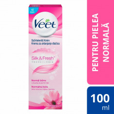 Crema Depilatoare Veet cu lapte de lotus pentru piele normala, 100 ml, Veet foto