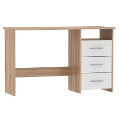 Birou DTD laminat stejar sonoma alb Laristote 123x50x76,9cm