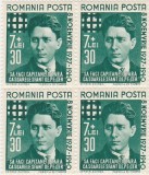 TIMBRE ROMANIA 1940 MISCAREA LEGIONARA CORNELIU ZELEA CODREANU BLOC 4 TIMBRE