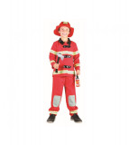 Costum carnaval Pompier pentru copii 5- 6 ani (110/120 cm), Godan