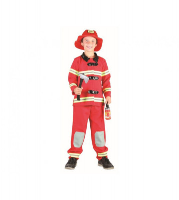 Costum carnaval Pompier pentru copii 5- 6 ani (110/120 cm) foto