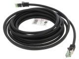 Patch cord S/FTP Cat 8.1 LSZH Negru 5m