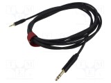 Cablu audio Jack 3,5mm la Jack 6,3mm, 5m, negru, REDS MUSIC