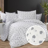 LENJERIE DE PAT CREPONATA 100% BUMBAC (CREP23) - King size