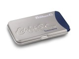 CASETA METALICA EDELSTEIN CU PATROANE,SET6 PATROANE,ALBASTRU TANZANIT, Pelikan