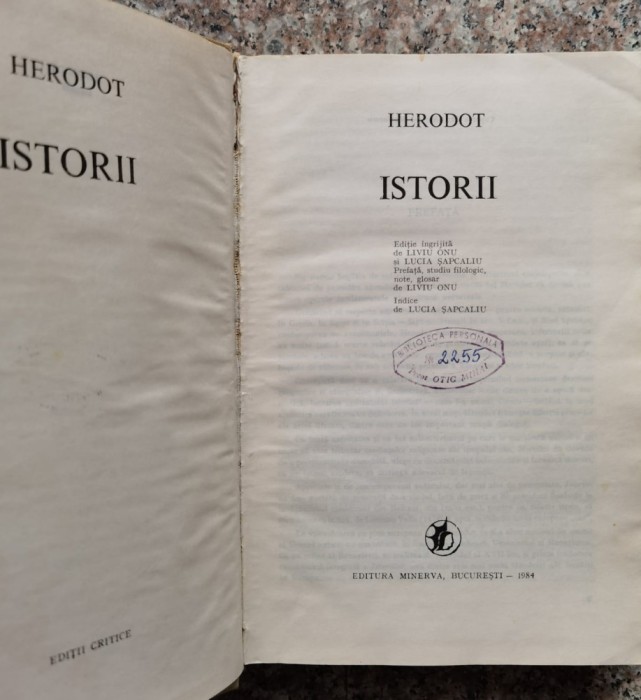 Istorii - 1984 - Herodot (xx719)
