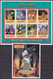 Guyana 1995 Disney Pocahontas MI 5174-5181 + bl. 462 MNH