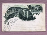 Carte postala, Litho - Salutari din KARLSBAD, Cehia, anii 1900