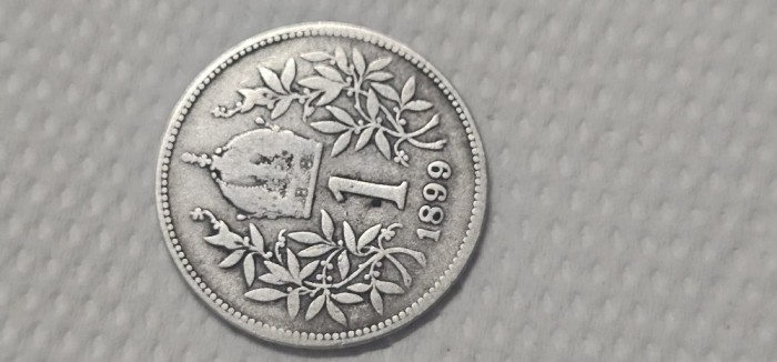 1 corona 1899 argint
